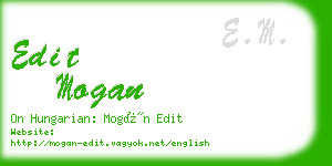 edit mogan business card